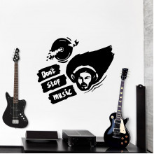 Don't Stop Music Wall Decal